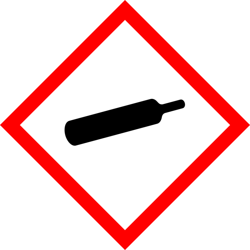 Gas cylinder pictogram